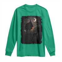 Baba Yaga House Long Sleeve Shirt Gothic Slavic Folklore Russia Fairy Tale - Wonder Print Shop