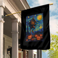 Baba Yaga House Garden Flag Starry Night Van Gogh Slavic Folklore Russia Fairy Tale - Wonder Print Shop