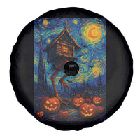 Baba Yaga House Spare Tire Cover Starry Night Van Gogh Slavic Folklore Russia Fairy Tale - Wonder Print Shop