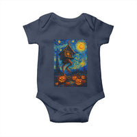 Baba Yaga House Baby Onesie Starry Night Van Gogh Slavic Folklore Russia Fairy Tale - Wonder Print Shop