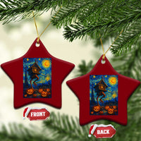 Baba Yaga House Ceramic Ornament Starry Night Van Gogh Slavic Folklore Russia Fairy Tale - Wonder Print Shop