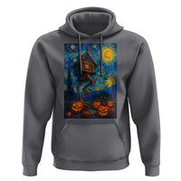 Baba Yaga House Hoodie Starry Night Van Gogh Slavic Folklore Russia Fairy Tale - Wonder Print Shop