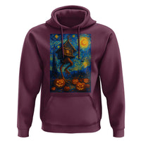 Baba Yaga House Hoodie Starry Night Van Gogh Slavic Folklore Russia Fairy Tale - Wonder Print Shop
