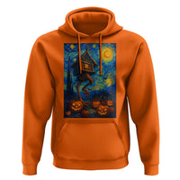 Baba Yaga House Hoodie Starry Night Van Gogh Slavic Folklore Russia Fairy Tale - Wonder Print Shop