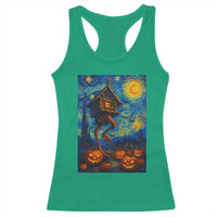 Baba Yaga House Racerback Tank Top Starry Night Van Gogh Slavic Folklore Russia Fairy Tale - Wonder Print Shop