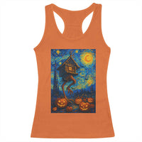 Baba Yaga House Racerback Tank Top Starry Night Van Gogh Slavic Folklore Russia Fairy Tale - Wonder Print Shop