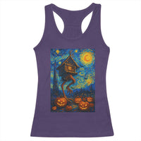 Baba Yaga House Racerback Tank Top Starry Night Van Gogh Slavic Folklore Russia Fairy Tale - Wonder Print Shop