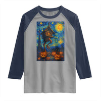 Baba Yaga House Raglan Shirt Starry Night Van Gogh Slavic Folklore Russia Fairy Tale - Wonder Print Shop