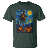 Baba Yaga House T Shirt Starry Night Van Gogh Slavic Folklore Russia Fairy Tale - Wonder Print Shop