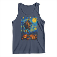Baba Yaga House Tank Top Starry Night Van Gogh Slavic Folklore Russia Fairy Tale - Wonder Print Shop