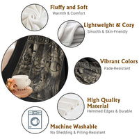 Baba Yaga House Throw Blanket Slavic Folklore Russia Fairy Tale Horror Fans - Wonder Print Shop