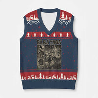 Baba Yaga House V-Neck Knit Sweater Vest Slavic Folklore Russia Fairy Tale Horror Fans - Wonder Print Shop