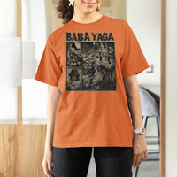 Baba Yaga House T Shirt For Women Slavic Folklore Russia Fairy Tale Horror Fans - Wonder Print Shop
