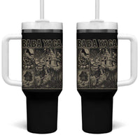 Baba Yaga House Tumbler With Handle Slavic Folklore Russia Fairy Tale Horror Fans - Wonder Print Shop