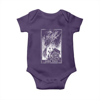 Baba Yaga House Tarot Card Baby Onesie Botanical Slavic Folklore Pagan Witchy - Wonder Print Shop