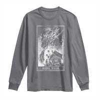 Baba Yaga House Tarot Card Long Sleeve Shirt Botanical Slavic Folklore Pagan Witchy - Wonder Print Shop