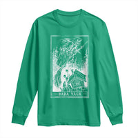 Baba Yaga House Tarot Card Long Sleeve Shirt Botanical Slavic Folklore Pagan Witchy - Wonder Print Shop