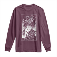 Baba Yaga House Tarot Card Long Sleeve Shirt Botanical Slavic Folklore Pagan Witchy - Wonder Print Shop