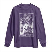 Baba Yaga House Tarot Card Long Sleeve Shirt Botanical Slavic Folklore Pagan Witchy - Wonder Print Shop