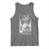 Baba Yaga House Tarot Card Tank Top Botanical Slavic Folklore Pagan Witchy - Wonder Print Shop