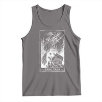 Baba Yaga House Tarot Card Tank Top Botanical Slavic Folklore Pagan Witchy - Wonder Print Shop