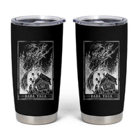 Baba Yaga House Tarot Card Tumbler Cup Botanical Slavic Folklore Pagan Witchy - Wonder Print Shop