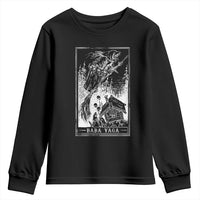 Baba Yaga House Tarot Card Youth Sweatshirt Botanical Slavic Folklore Pagan Witchy - Wonder Print Shop