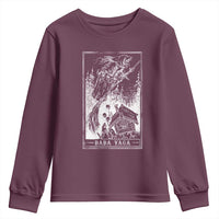 Baba Yaga House Tarot Card Youth Sweatshirt Botanical Slavic Folklore Pagan Witchy - Wonder Print Shop