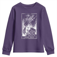 Baba Yaga House Tarot Card Youth Sweatshirt Botanical Slavic Folklore Pagan Witchy - Wonder Print Shop