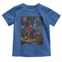Funny Smoking Bigfoot Toddler T Shirt Vintage Cigarette Sasquatch UFO Cryptid Meme - Wonder Print Shop
