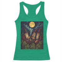 Wizard 420 Smoking Marijuana Racerback Tank Top Funny Stoner Weed Lover Meme