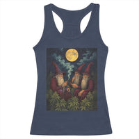 Wizard 420 Smoking Marijuana Racerback Tank Top Funny Stoner Weed Lover Meme