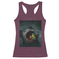 Funny Alien Cat Meme Racerback Tank Top Weird Silly - Wonder Print Shop