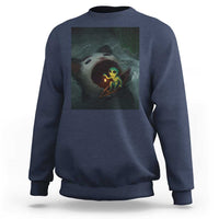 Funny Alien Cat Meme Sweatshirt Weird Silly - Wonder Print Shop