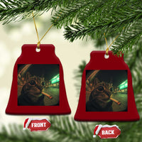 Funny Smoking Cat Ceramic Ornament Retro 90s Grunge Cat Selfie Streetwear Meme - Wonder Print Shop