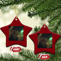 Funny Smoking Cat Ceramic Ornament Retro 90s Grunge Cat Selfie Streetwear Meme - Wonder Print Shop