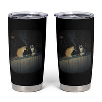 Funny Smoking Cat Tumbler Cup Retro 90s Grunge Kitty Streetwear Meme - Wonder Print Shop