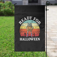Funny Halloween Frog Garden Flag Retro Spooky Season Funny Frogs Costume - Wonder Print Shop