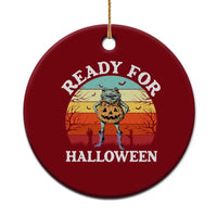 Funny Halloween Frog Ceramic Ornament Retro Spooky Season Funny Frogs Costume - Wonder Print Shop