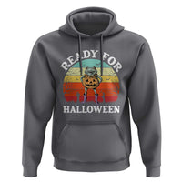 Funny Halloween Frog Hoodie Retro Spooky Season Funny Frogs Costume - Wonder Print Shop
