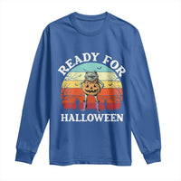 Funny Halloween Frog Long Sleeve Shirt Retro Spooky Season Funny Frogs Costume - Wonder Print Shop
