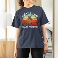Funny Halloween Frog T Shirt For Women Retro Spooky Season Funny Frogs Costume - Wonder Print Shop