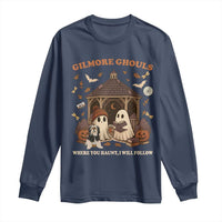 Gilmore Ghouls Halloween Long Sleeve Shirt Retro Book Lover Cute Ghost Fall Pumpkin - Wonder Print Shop