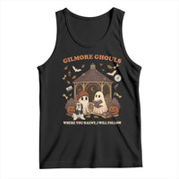 Gilmore Ghouls Halloween Tank Top Retro Book Lover Cute Ghost Fall Pumpkin - Wonder Print Shop