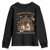 Gilmore Ghouls Halloween Youth Sweatshirt Retro Book Lover Cute Ghost Fall Pumpkin - Wonder Print Shop