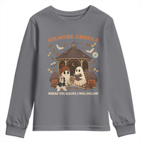 Gilmore Ghouls Halloween Youth Sweatshirt Retro Book Lover Cute Ghost Fall Pumpkin - Wonder Print Shop