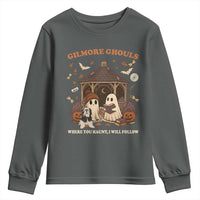 Gilmore Ghouls Halloween Youth Sweatshirt Retro Book Lover Cute Ghost Fall Pumpkin - Wonder Print Shop
