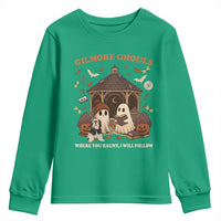 Gilmore Ghouls Halloween Youth Sweatshirt Retro Book Lover Cute Ghost Fall Pumpkin - Wonder Print Shop