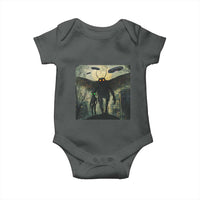 Mothman Aliens Baby Onesie Funny Cryptid Alien UFO - Wonder Print Shop