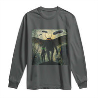 Mothman Aliens Long Sleeve Shirt Funny Cryptid Alien UFO - Wonder Print Shop